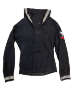 US USN Navy Medical Department Patch Blue Wool Jumper Size 40