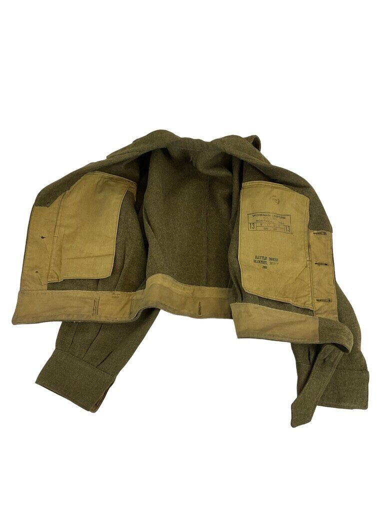 WW2 British Royal Artillery Airborne Battle Dress Jacket Dated 1944 WW2 British Royal Artillery Airborne Battle Dress Jacket Dated 1944