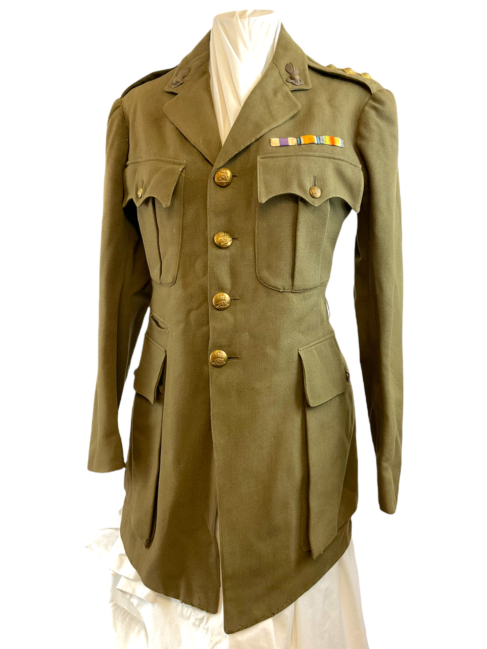 WW1 Canadian RCA Artillery Four Pocket Officers Service Tunic Jacket MC Winner WW1 Canadian RCA Artillery Four Pocket Officers Service Tunic Jacket MC Winner