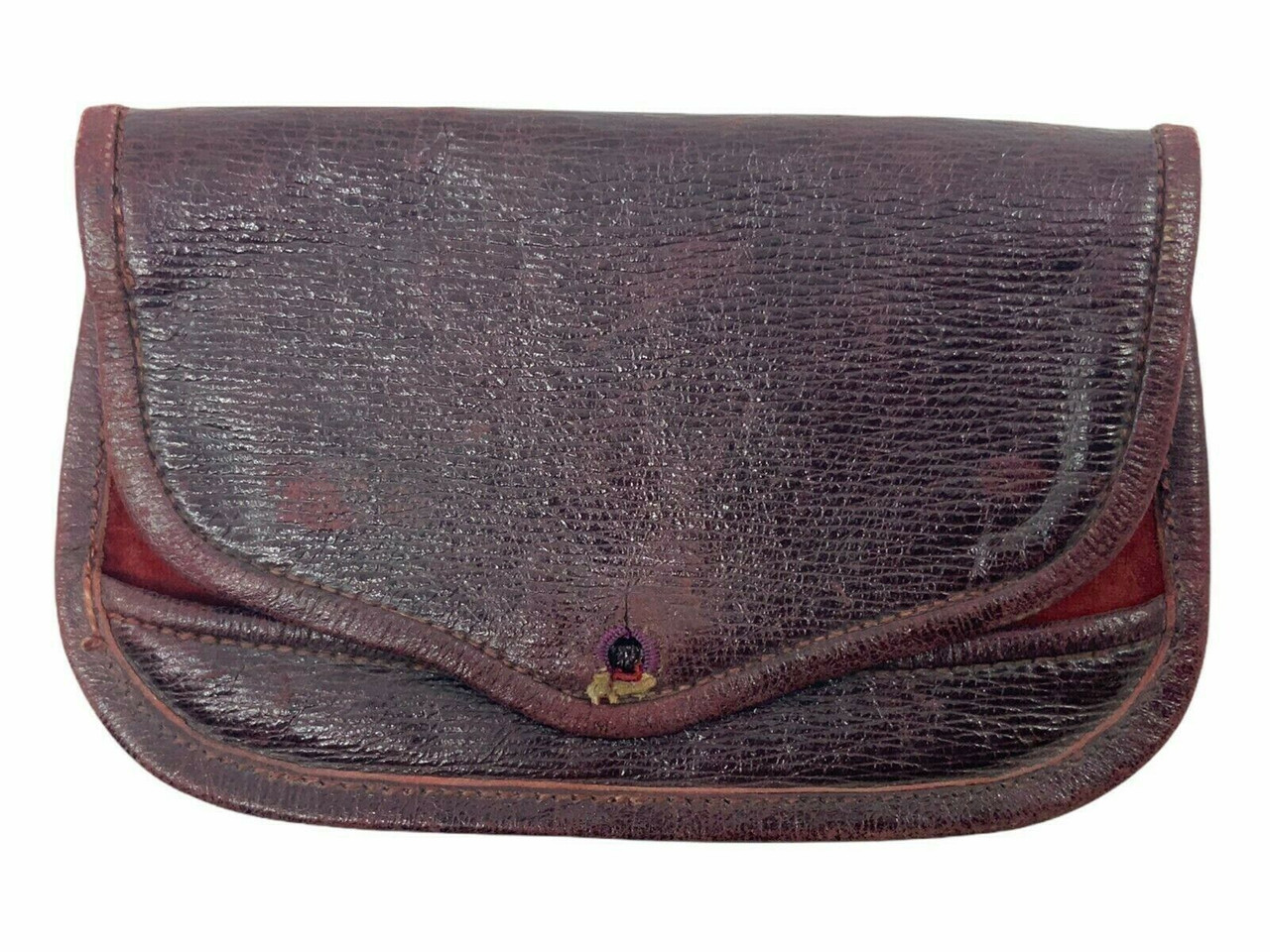 Victorian British Officer Foul Weather Red Leather & Velvet Cartouche Cover Victorian British Officer Foul Weather Red Leather & Velvet Cartouche Cover