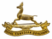 WW2 Canadian Officers RCD Dragoons Cap Badge