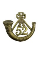 British 52nd Light Infantry Cap Badge