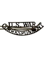WW2 British US War Correspondent Shoulder Title Single