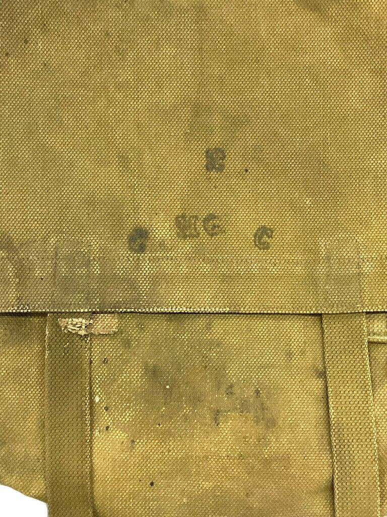 WW1 Canadian CEF 1915 Dated Large Pack 1915 Dated CMGC Machine Gun Marked WW1 Canadian CEF 1915 Dated Large Pack 1915 Dated CMGC Machine Gun Marked