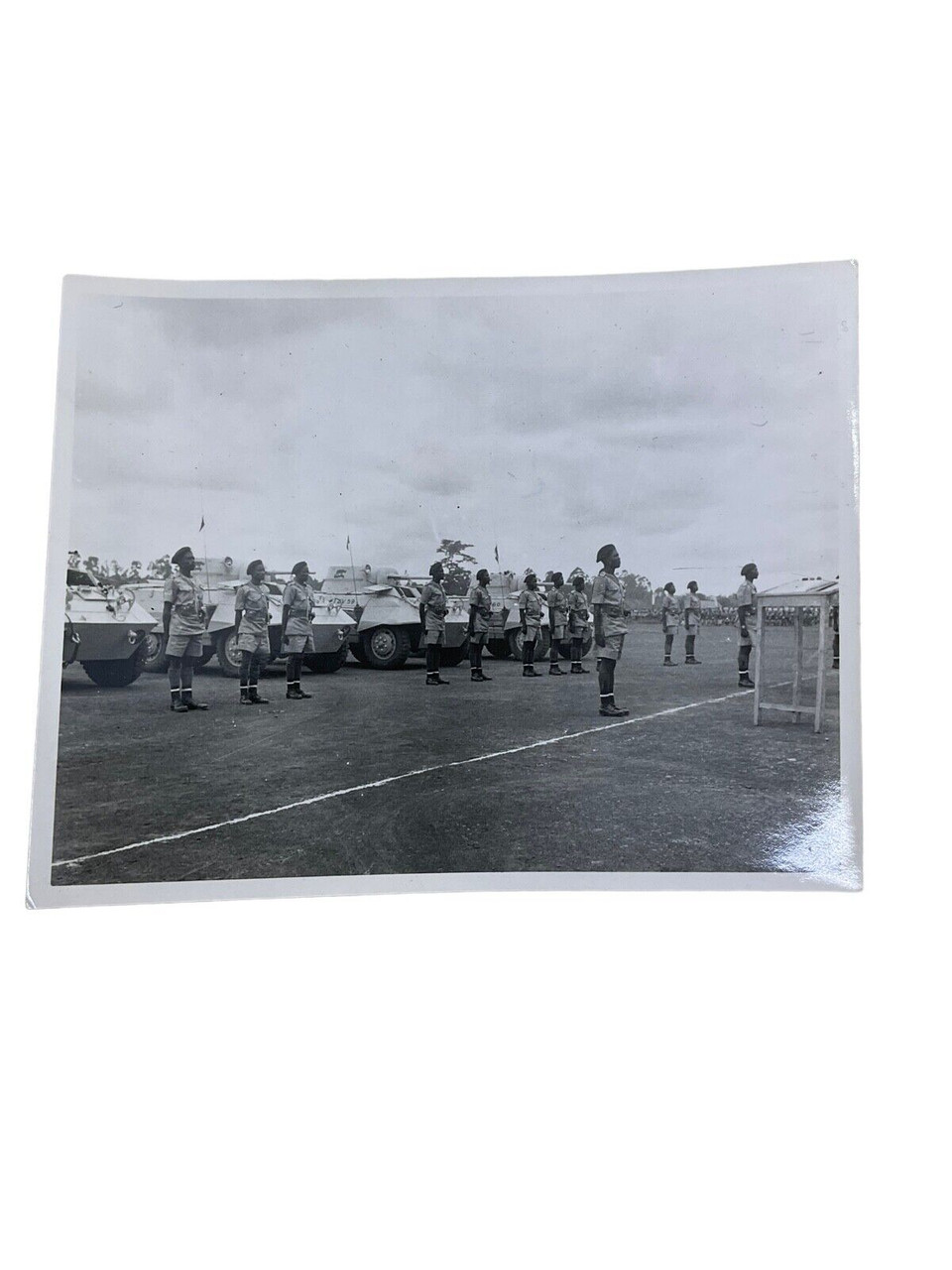 British Commonwealth Scout Cars Parade Group Photograph Tropical 4.5 x 3.5 inch British Commonwealth Scout Cars Parade Group Photograph Tropical 4.5 x 3.5 inch