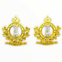 Canadian Le Regiment De Hull Officers Collars Insignia Pair