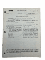 US Army Radio Set Am VRC 12 Repair Part Tool Lists Softcover Reference Book