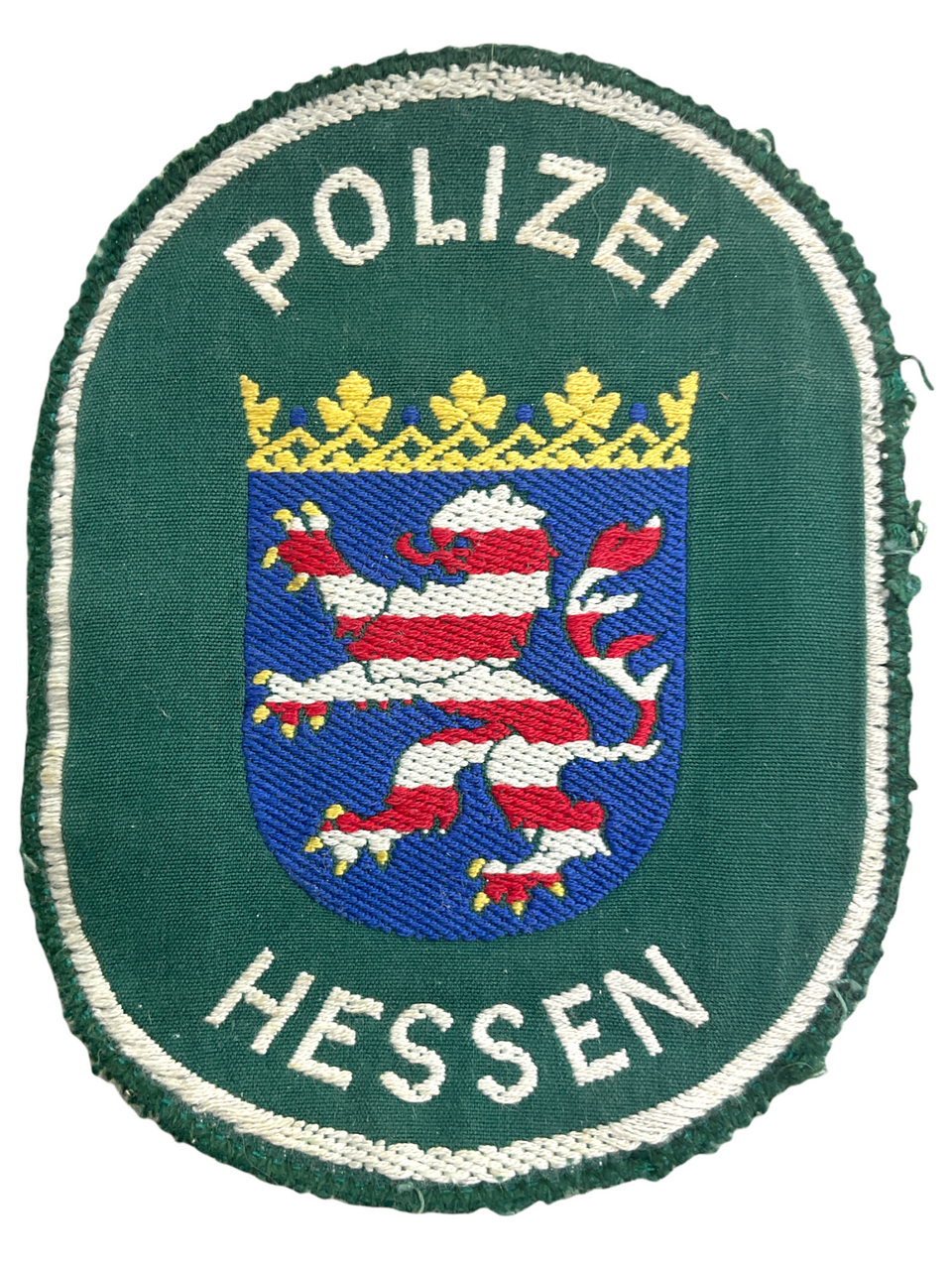 German Hessen Police Woven Arm Patch Badge German Hessen Police Woven Arm Patch Badge