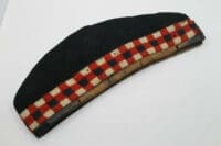 WW1 Canadian British CEF BEF Diced Glengarry Glen with Leather Sweatband