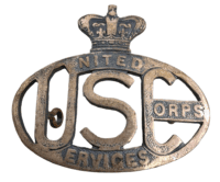 British United Services Corps Cap Badge British United Services Corps Cap Badge