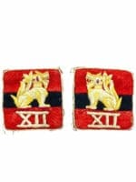 WW2 British 12th Army HQ Burma Formation Patches Insignia Pair X 2