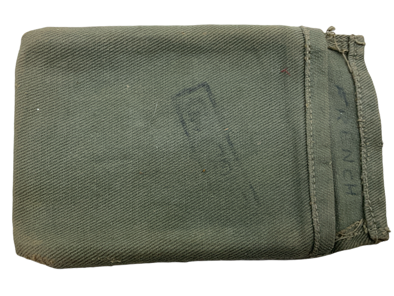 WW2 British 1945 Personal Pocket Mirror & Cotton Pouch Jungle Green WW2 British 1945 Personal Pocket Mirror & Cotton Pouch Jungle Green