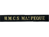 Canadian Navy RCN HMCS Malpeque Cap Tally Full Length