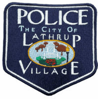 US City Of Lathrup Village Michigan White Edge Police Patch US City Of Lathrup Village Michigan White Edge Police Patch