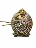 WW1 Canadian CEF 257th Battalion Collar Insignia Single