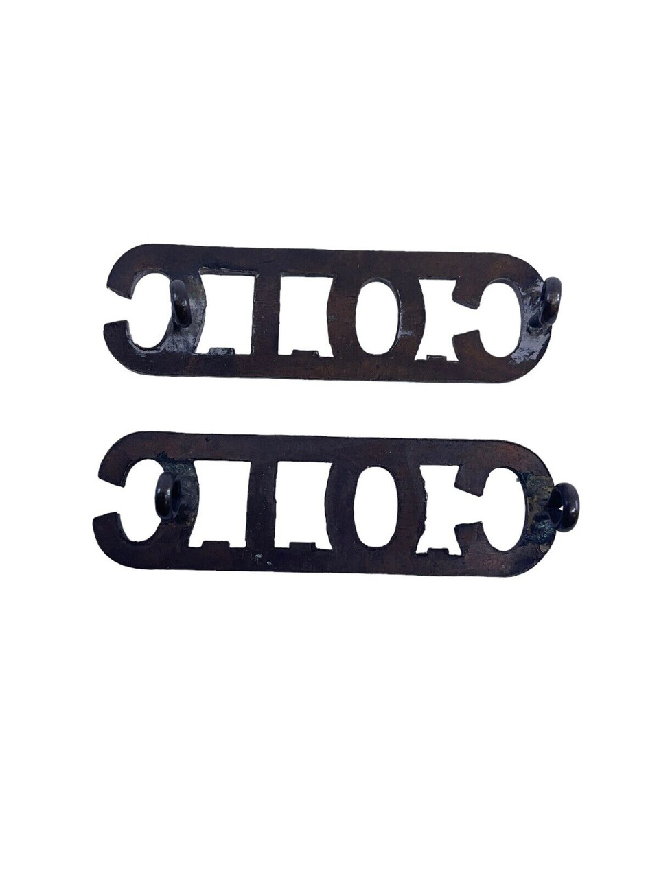 WW2 Canadian COTC Officer Training Corps Shoulder Title Pair WW2 Canadian COTC Officer Training Corps Shoulder Title Pair