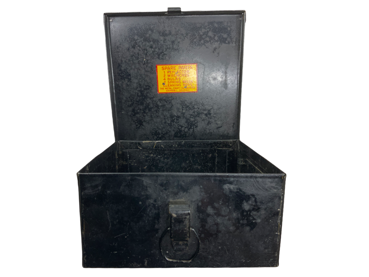 WW2 Canadian RCAF Spare Parts Tin For Gyro Gun Sight Mk II Type VI WW2 Canadian RCAF Spare Parts Tin For Gyro Gun Sight Mk II Type VI