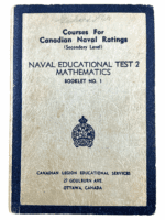 Canadian Legion Educational Services Naval Educational Maths 1 SC Reference Book