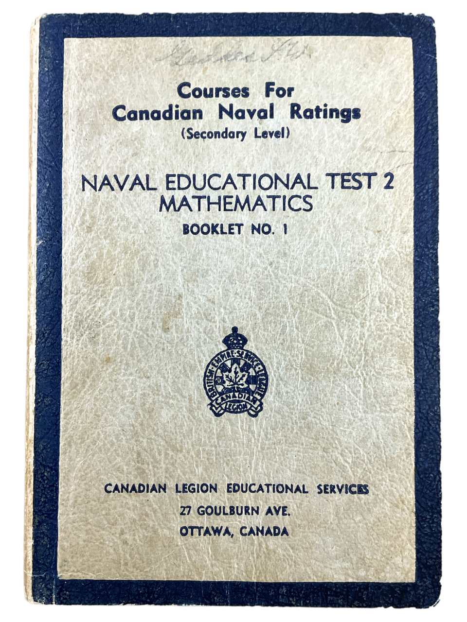 Canadian Legion Educational Services Naval Educational Maths 1 SC Reference Book Canadian Legion Educational Services Naval Educational Maths 1 SC Reference Book