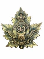 WW1 Canadian CEF 93rd Battalion Collar Single 2