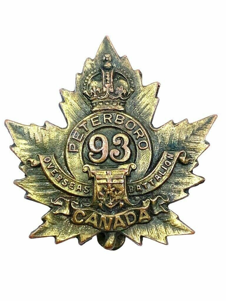 WW1 Canadian CEF 93rd Battalion Collar Single 2 WW1 Canadian CEF 93rd Battalion Collar Single 2
