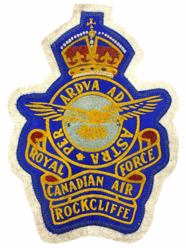 WW2 Canadian RCAF Rockcliffe Crest Patch 6 X 4 WW2 Canadian RCAF Rockcliffe Crest Patch 6 X 4