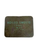 WW2 British Boiled Sweets 5 OZ Tin Packed 6/44 Empty