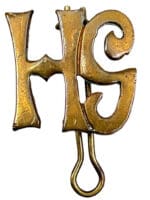 WW1 British Hotchkiss Gunner HG Metal Trade Badge Insignia