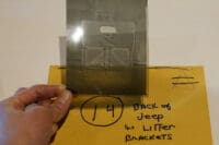 WW2 British Airborne Para Back of Jeep w/ Litter Brackets Original Negative #14