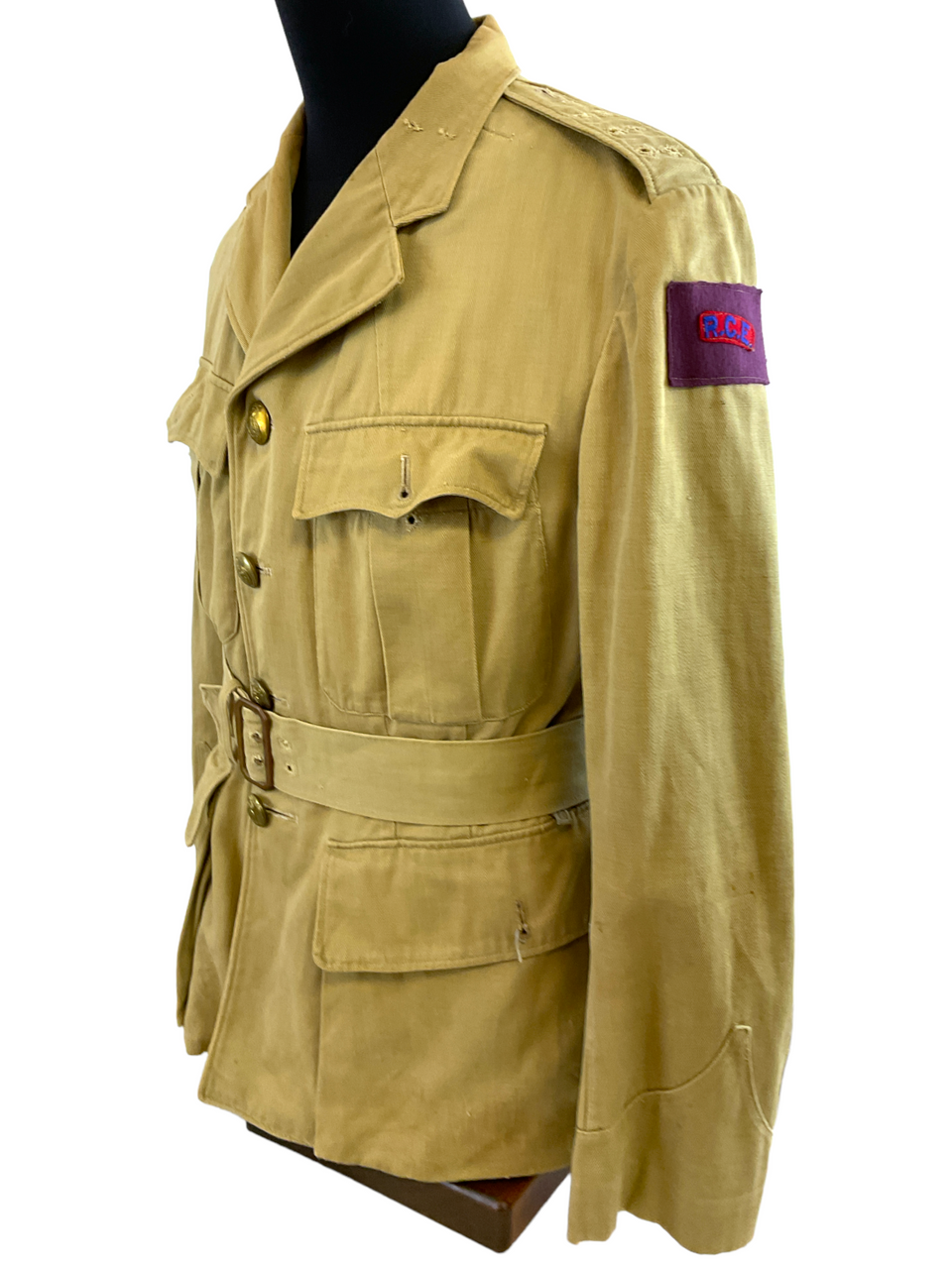 WW2 Canadian Officers 5th Division RCE Engineers Summer Tropical Jacket Tailored WW2 Canadian Officers 5th Division RCE Engineers Summer Tropical Jacket Tailored