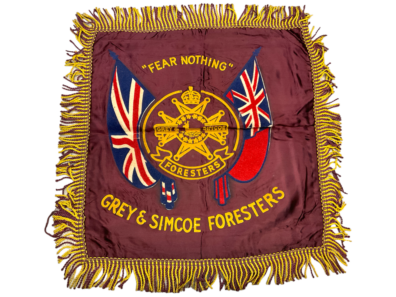 WW2 Canadian Grey & Simcoe Foresters Sweetheart Pillow Case 19 x 19 Inch WW2 Canadian Grey & Simcoe Foresters Sweetheart Pillow Case 19 x 19 Inch