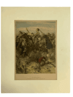 Victorian Boer War British Elandslaagte Hand Coloured Period Print 16 x 12 Inch