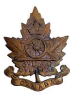 WW1 Canadian CEF 3rd DAC Divisional Ammunition Column Cap Badge