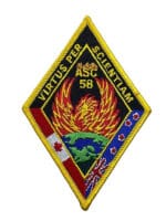 Canadian Forces RCAF Aerospace Systems ASC 58 Course Colour Crest Patch Canadian Forces RCAF Aerospace Systems ASC 58 Course Colour Crest Patch