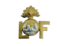 WW2 British Lancashire Fusiliers Regiment Metal Shoulder Title Single 1