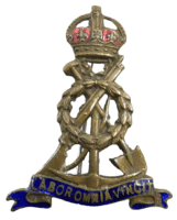 WW1 British Labour Corps Enamel Sweetheart Badge WW1 British Labour Corps Enamel Sweetheart Badge