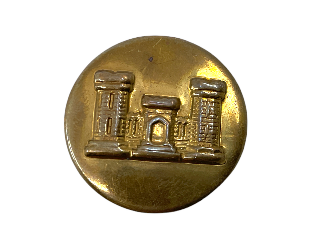 US Army Engineers Collar Insignia Badge DI Clutch Back US Army Engineers Collar Insignia Badge DI Clutch Back