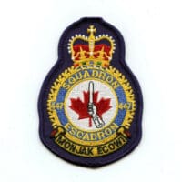 RCAF CAF Canadian 447 Squadron Heraldic Colour Crest Patch
