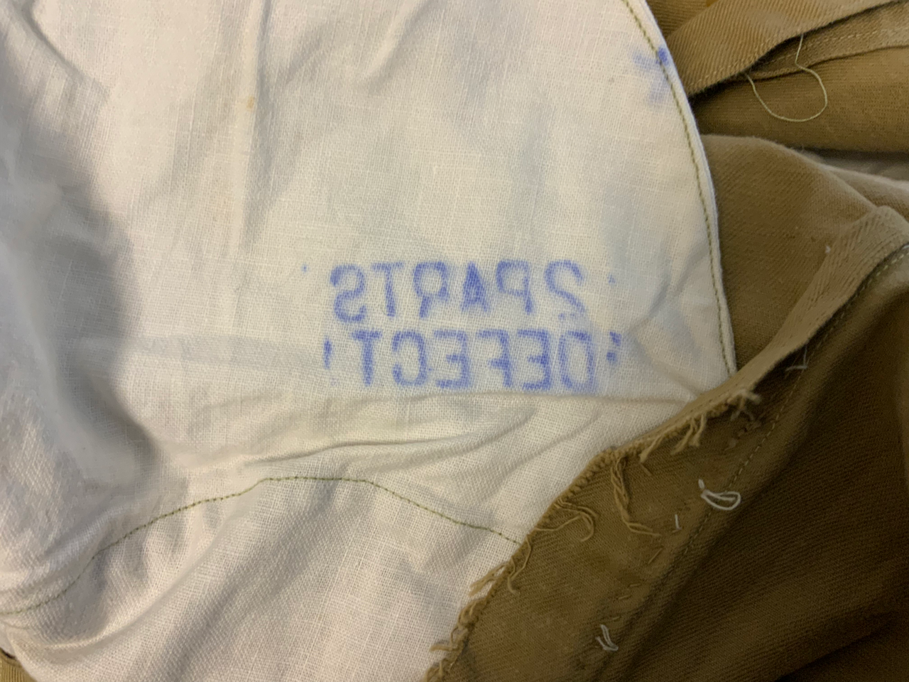 Pre WW2 Canadian Tan Cotton Riding Breeches W32 L 31 Pre WW2 Canadian Tan Cotton Riding Breeches W32 L 31