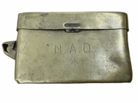 WW1 WW2 British N A D Marked Brass Slimline Box 3 x 0.5 Inches