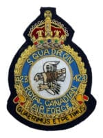 Canadian Forces RCAF 423 Squadron Heraldic Colour Crest Blazer Patch