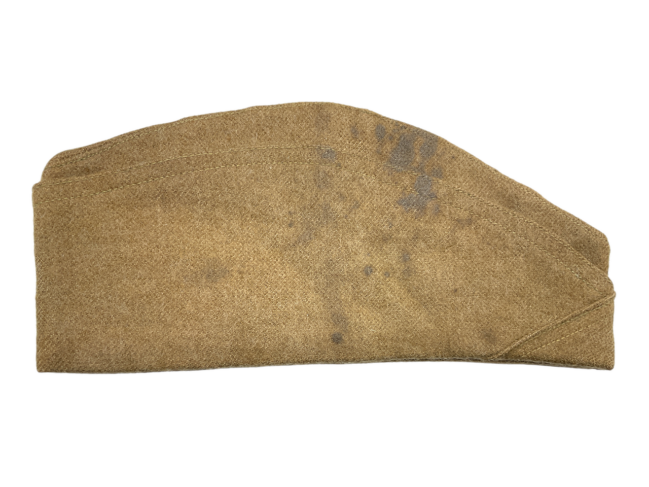 WW1 US AEF British Made Wool Wedge Side Cap WW1 US AEF British Made Wool Wedge Side Cap