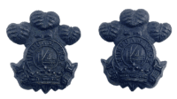 Canadian Militia 14th Princess Of Wales Own Regiment Collar Insignia Pair Canadian Militia 14th Princess Of Wales Own Regiment Collar Insignia Pair