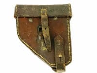 WW1 Canadian CEF RCA Artillery Leather Clinometer Field Equipment Pouch 1915