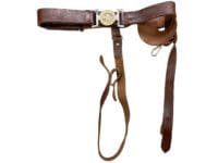 Royal Canadian Ordnance Corps Officers Brown Leather Belt With Buckle & Hangers Royal Canadian Ordnance Corps Officers Brown Leather Belt With Buckle & Hangers