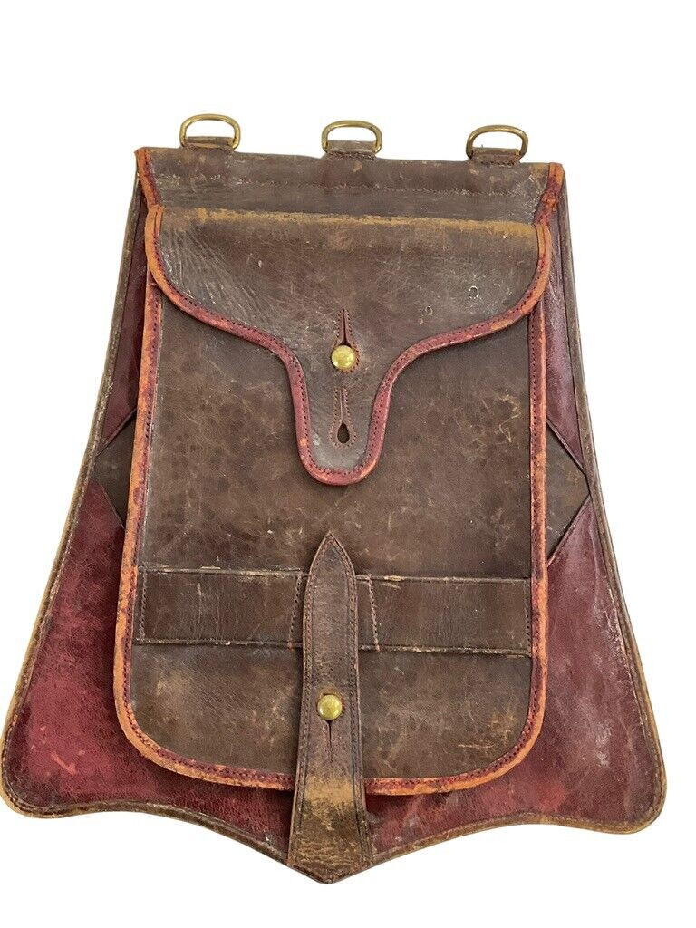 Canadian Victorian 8th Hussars Cavalry Undress Officers Sabretache Brown Leather Canadian Victorian 8th Hussars Cavalry Undress Officers Sabretache Brown Leather