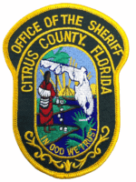 US Citrus County Florida Office Of The Sheriff Yellow Edge Police Patch US Citrus County Florida Office Of The Sheriff Yellow Edge Police Patch