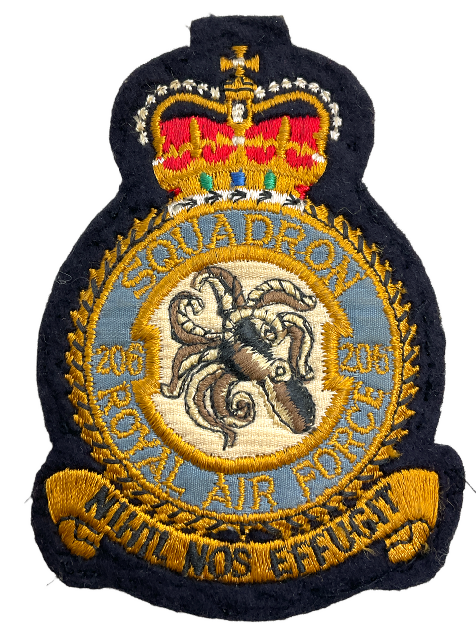 British RAF 206 Squadron Crest Patch British RAF 206 Squadron Crest Patch