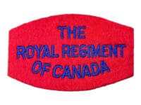 Canadian Royal Regiment of Canada Shoulder Title Single
