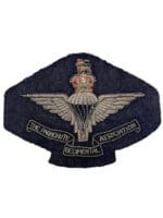 WW2 British Airborne Parachute Regimental Association Bullion Wire Blazer Crest